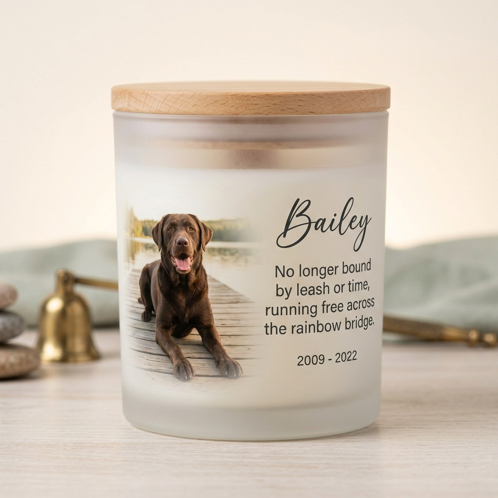 Dog Memorial Candle — Man's best friend, remembered forever.