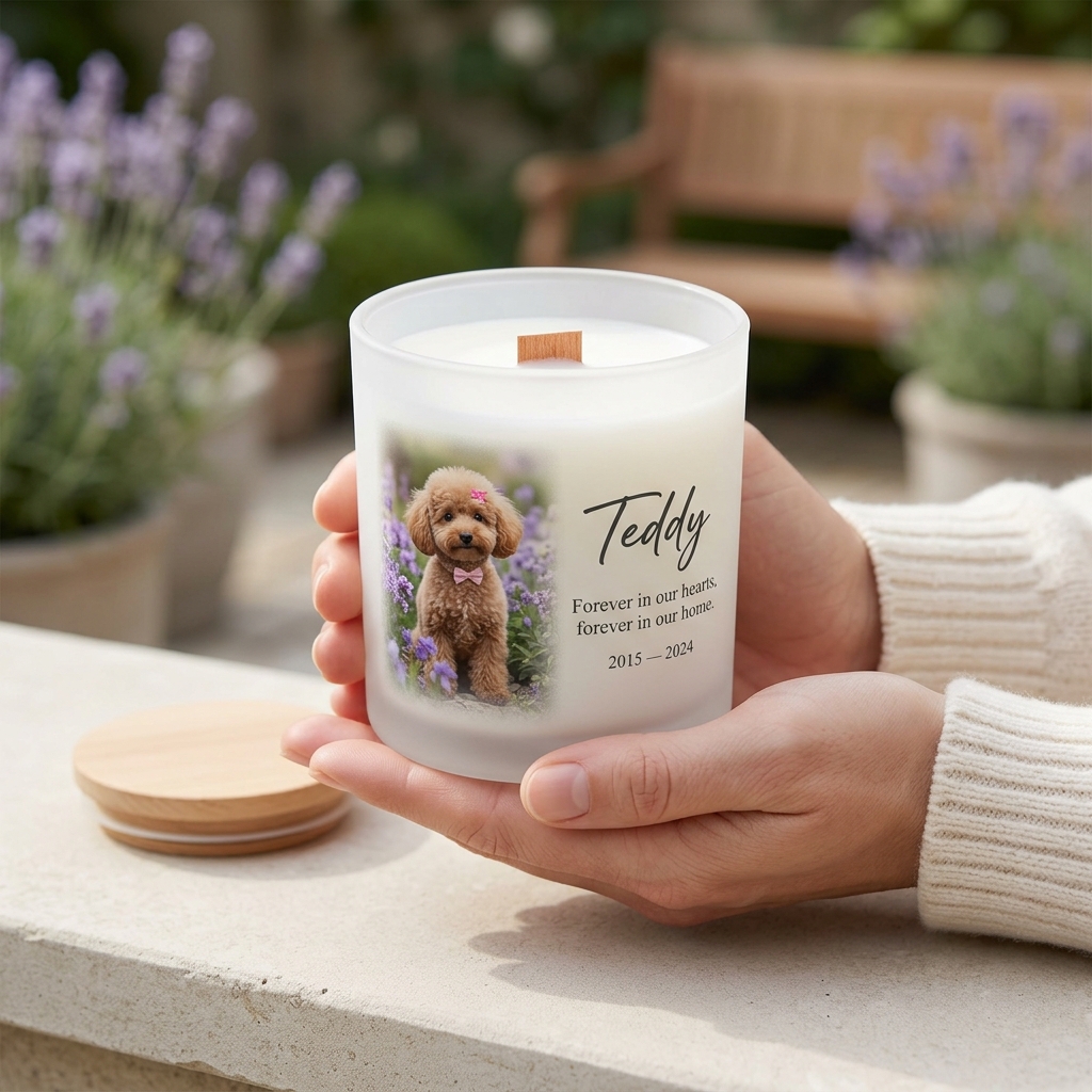 Pet Remembrance Candle — Until we meet again.