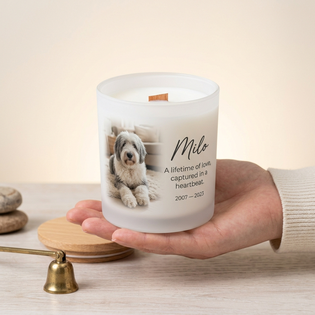 Senior Pet Memorial Candle — A lifetime of love, one candle.